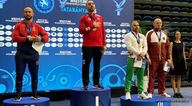 Çaykurspor'lu Güreşçi Küçükosman, Veteranlar dünya şampiyonu oldu
