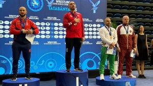 Çaykurspor'lu Güreşçi Küçükosman, Veteranlar dünya şampiyonu oldu