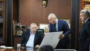 Cumhurbaşkan Erdoğan'dan Rize Belediyesi’ne ziyaret