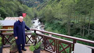 Cumhurbaşkanı Erdoğan Ayder Yaylası'nda sel hasarını inceledi