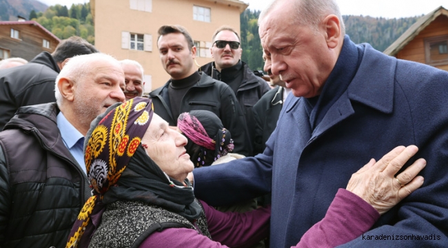 Cumhurbaşkanı Erdoğan, Ayder Yaylası'nı ziyaret etti