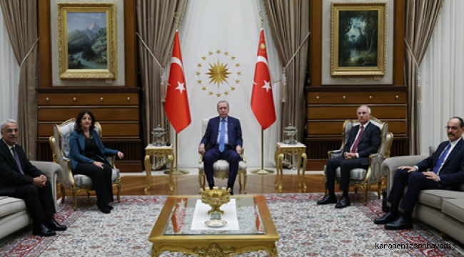 Cumhurbaşkanı Erdoğan, DEM Parti heyetini kabul etti