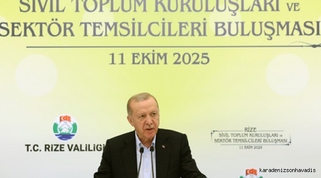 Cumhurbaşkanı Recep Tayyip Erdoğan Rize'de konuştu: Enflasyonda hedef tek hane