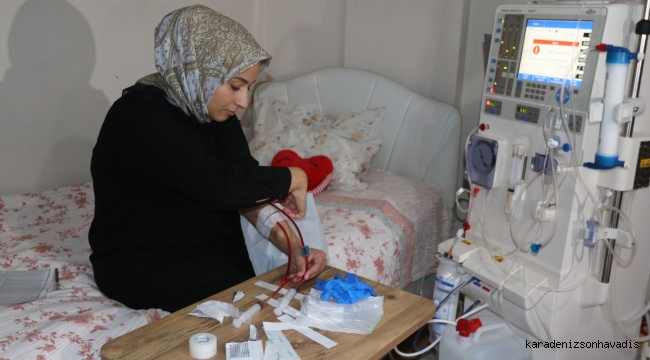 Evde hemodiyaliz cihazı sayesinde çalışma hayatına geri döndü