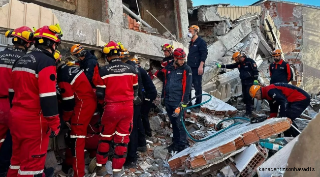 Gebze’de çöken binada ölü sayısı 4’e yükseldi