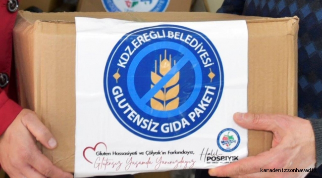 Kdz. Ereğli Belediyesi, glütensiz gıda paketi desteğinde bulunuyor