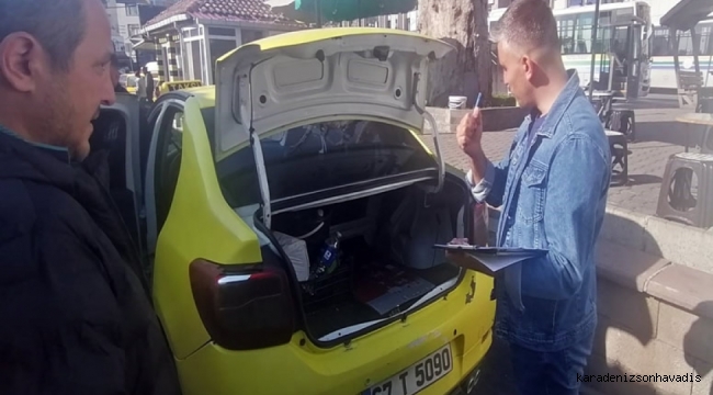 Kdz. Ereğli Belediyesi, Taksileri Denetliyor