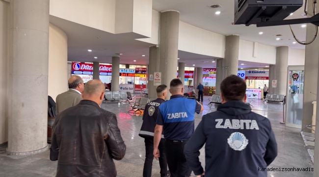 Otobüs terminalinde ortak denetim; Firmalar uyarıldı