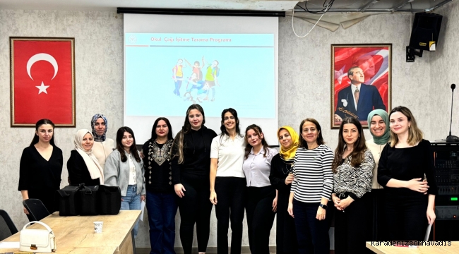 Rize'de Okul Çağı Çocuklarda İşitme Tarama Programı Uygulayıcı Eğitimi düzenlendi