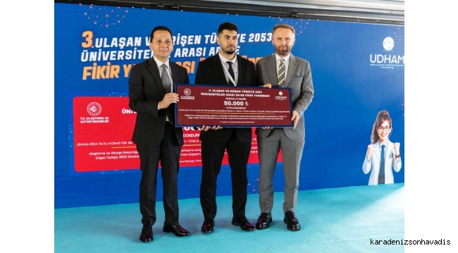 RTEÜ öğrencisi 3. Ulaşan ve Erişen Türkiye 2053 Üniversiteler Arası Ar-Ge Ödülünü Aldı