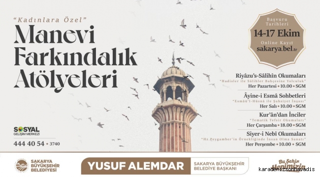 SGM’de manevi farkındalık atölyeleri başlıyor