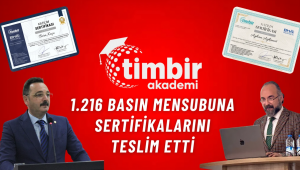 TİMBİR Akademi, bin 216 basın mensubuna sertifikalarını teslim etti