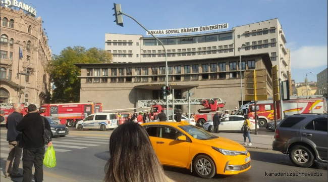 Ankara Sosyal Bilimler Üniversitesi'nde patlama meydana geldi