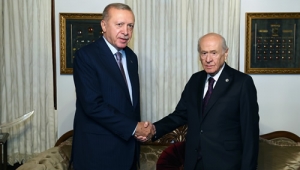 Cumhurbaşkanı Erdoğan, MHP Genel Başkanı Bahçeli ile bir araya geldi