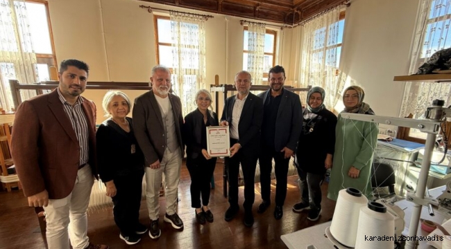 Elpek Dokuyan Kadınlara destek: Coğrafi İşaret Belgesi Başkan Duman’a teslim edildi