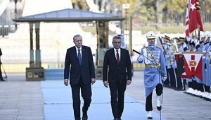 KKTC Cumhurbaşkanı Erhürman Cumhurbaşkanlığı Külliyesinde