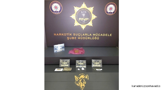 Rize Emniyeti uyuşturucu ve uyarıcı madde satıcılarına göz açtırmıyor