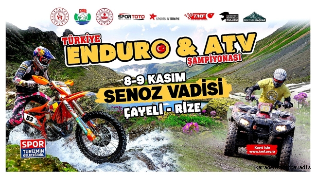 Senoz Vadisi, Türkiye Enduro ve ATV Şampiyonası’na ev sahipliği yapacak