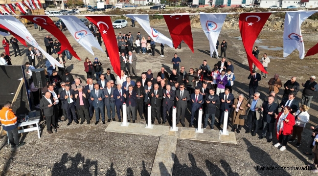 Yeni spor tesislerinin temeli törenle atıldı