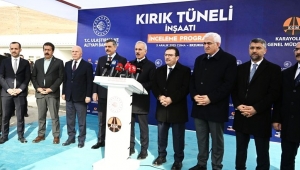 BAKAN URALOĞLU'NDAN KIRIK VE DALLIKAVAK TÜNELLERİNİ YERİNDE İNCELEDİ 