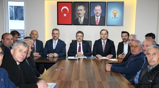 Başkan Genç Şalpazarı'nda muhtarlarla buluştu