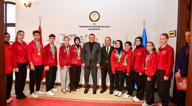 Başkan Genç, şampiyonları ağırladı