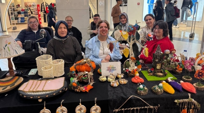 Engelsiz Hobi Atölyelerinin el emeği ürünleri Agora AVM’de sergilendi