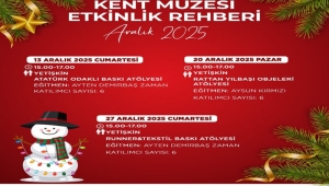Kent Müzesi Aralık Ayı Etkinlik Takvimi