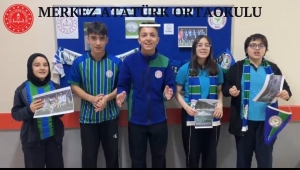 Rize'de okullarda Çaykur Rizespor köşeleri oluşturuldu