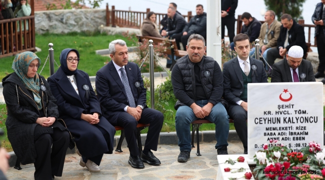 Şehit pilot Kalyoncu kabri başında dualarla anıldı