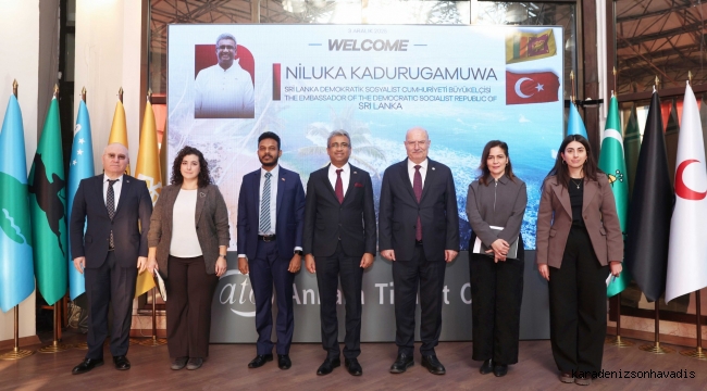 Sri Lanka Büyükelçisi, ATO Başkanı Baran'ı Ziyaret Etti