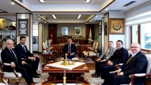 GÜREŞ FEDERASYONU BAŞKANI AKGÜL'DEN RİZE VALİSİ BAYDAŞ'A ZİYARET 