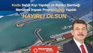 Milletvekili Avcı duyurdu: Kozlu sahiline 207 milyon liralık dev yatırım