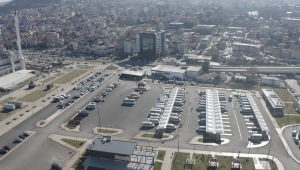 TRABZON'DA DOLMUŞLAR YENİ YERLERİNE TAŞINIYOR