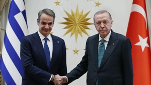 Cumhurbaşkanı Erdoğan, Yunanistan Başbakanı Miçotakis ile görüştü