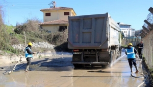 Kdz. Ereğli'de hafriyat kamyonları yıkanmaya başladı