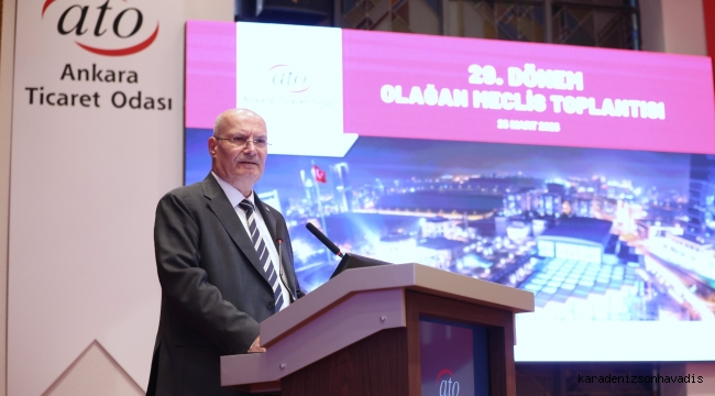 ATO Başkanı Baran ATO Meclisi'nde Gündeme İlişkin Değerlendirmelerde Bulundu