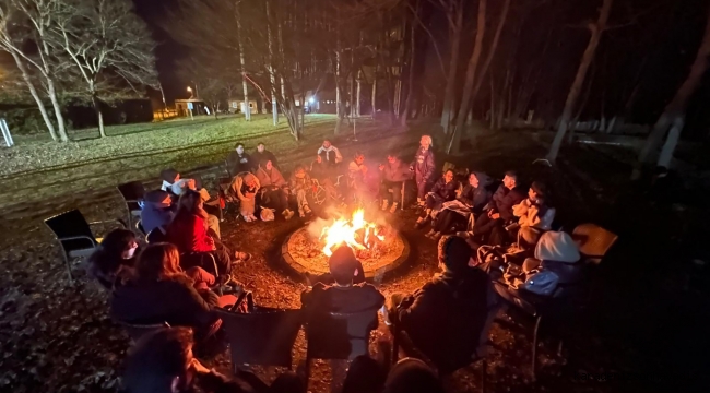 SAÜ'lü gençler Macera Park'ta kamp deneyimi yaşadı