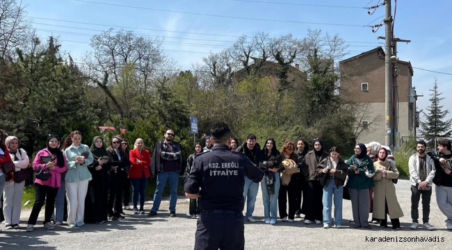 İtfaiye, Mosak Ve Turizm Fakültesi’nde Yangın Eğitimi Verdi