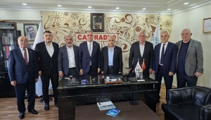 AK PARTİ HEYETİNDEN CAN RADYO'YA 33. YIL ZİYARETİ