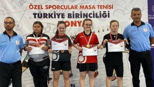 KDZ. EREĞLİ'DEN DOWN SENDROMLULAR MASA TENİSİ ŞAMPİYONASI'NDA TÜRKİYE ŞAMPİYONLUĞU
