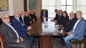 Türk Dünyası Gazeteciler Federasyonu heyetinden Elazığ Valisi Numan Hatipoğlu'na ziyaret