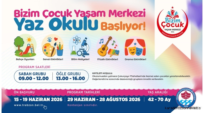 Bizim çocuklar yaşam merkezi için başvurular başladı
