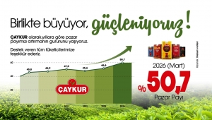 ÇAYKUR KURU ÇAY PAZARINDA %50 BARAJINI AŞTI 