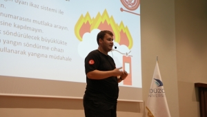 DÜZCE İTFAİYESİ’NDEN DÜ HASTANESİ’NDE YANGIN EĞİTİMİ SAĞLIK UYGULAMA MERKEZİ PERSONELLERİNE EĞİTİM VERİLDİ