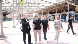 Geyve kapalı pazar yeri yenileniyor