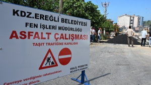Kdz. Ereğli Asfaltlanıyor
