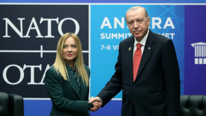 Cumhurbaşkanı Erdoğan, İtalya Başbakanı Meloni ile bir araya geldi
