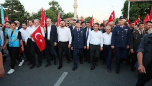 Kayseri iş dünyası, 15 Temmuz'un 10. yıl dönümünde Demokrasi Çadırı'nda buluştu