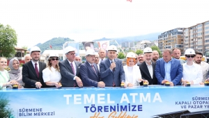 Sürmene’de kapalı otopark ve pazar yerinin temeli atıldı